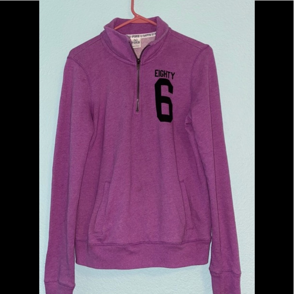 Pink purple half zip